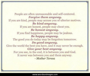 Mother teresa famous quotes