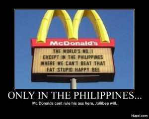 demotivational, funny, jollibee, mcdonalds, philippines, pinoy