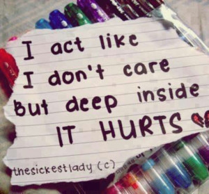 deep inside it hurts