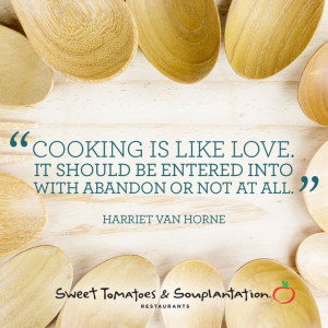 Cooking is like #love. #quote
