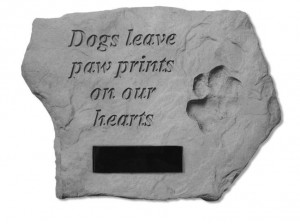Dogs Leave Paw Prints... Personalized Pet Memorial