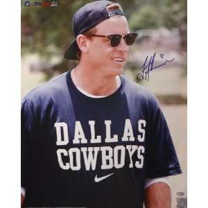 Troy Aikman Dallas Cowboys Tshirt/Headshot 16x20