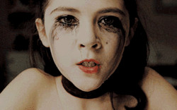 girl, makeup, movie, orphan, sad
