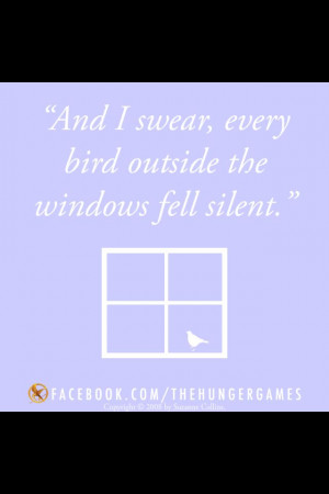Cool hunger games quote.