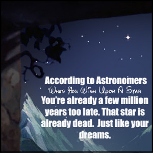 Go Back > Gallery For > When You Wish Upon A Star Quote