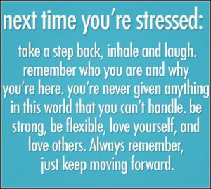... listen all of these things cause stress stress not a good thing but