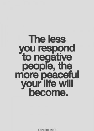 ... people the more peaceful your life will become | Inspirational Quotes