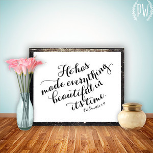 ... Christian wall decor poster, inspirational quote typography