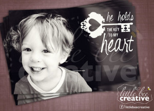 He (or she, they, you) Holds the Key to My Heart- Photo Embellishment ...