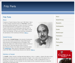 Fritz Perls, Gestalt Therapy, Quotes, Biography, History, Photos ...