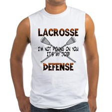 Lacrosse Defense Men's Sleeveless Tee for