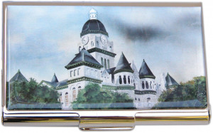 ... Business Card Holder Small Town Courthouse Jasper County MO
