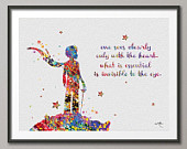The Little Prince Quote Le Petit Prince French inspirational Print Wed ...