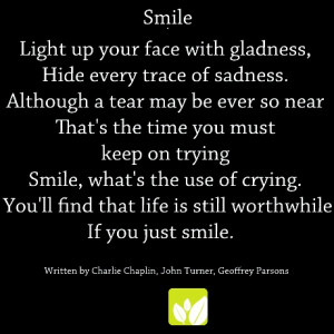 Smile-No matter what happens