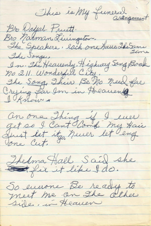 grandma w funeral notes Funeral Quotes For Grandma