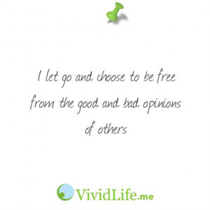 Affirmation for Letting Go | VividLife.me