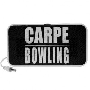 Funny Bowlers Quotes Jokes : Carpe Bowling Laptop Speaker