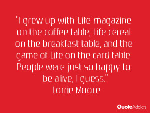 grew up with 'Life' magazine on the coffee table, Life cereal on the ...