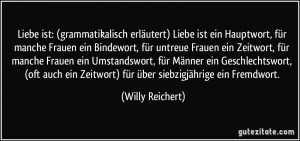 Liebe ist: (grammatikalisch erläutert) Liebe ist ein Hauptwort, für ...