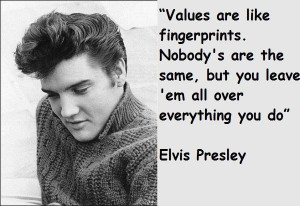 Wise words from Elvis Presley