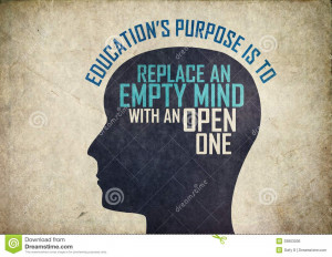 ... famous quote. the head and gear work moving inside. Knowledge concept