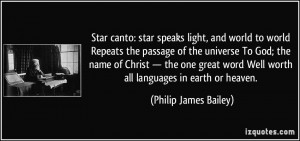 Star canto: star speaks light, and world to world Repeats the passage ...