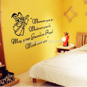 shipping High Quality Removable Wall Sticker Fairy Quotes and Sayings ...