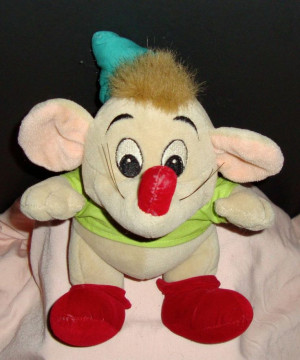 Disney Store Green Gus Cinderella Mouse 8” Stuffed Animal Plushie