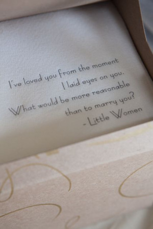 ... have to use this quote when I propose. (wedding cocktail napkins