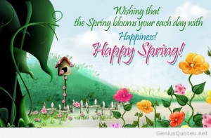 Happy Spring quotes happiness