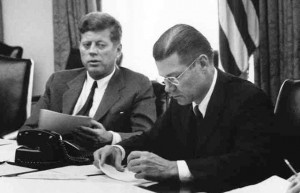 ... Kennedy, left, felt allowing the missiles would be politically