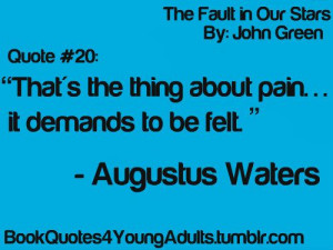 YA Book Quotes. The Fault in Our Stars.