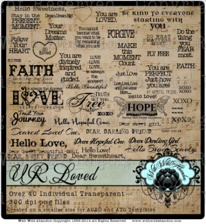 Photoshop Brushes, Quote Brushes, Journal Saying Photoshop Brushes ...