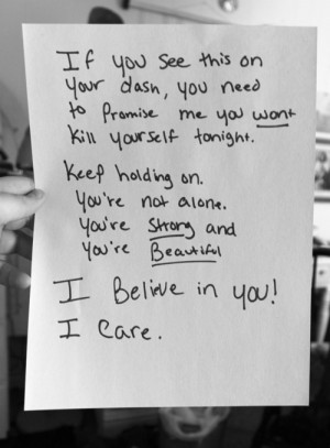 ... You’re amazing, please don’t kill yourself. You’re so wonderful