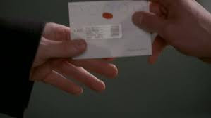 The blood sample.