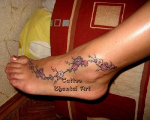 Foot Tribal Tattoo Designs For Women
