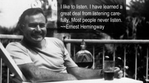 Ernest Hemingway Quote Wallpaper