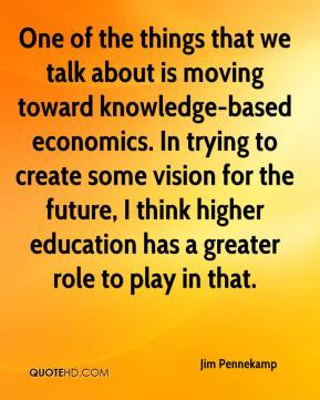 One of the things that we talk about is moving toward knowledge-based ...