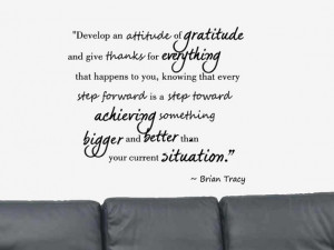 ... An Attitude... Positive Quote Vinyl Wall Art Decal Sticker Brian Tracy