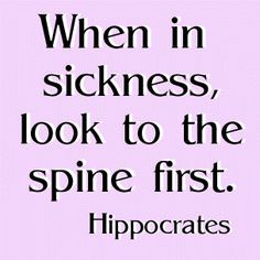 Healthy spine, healthy body! More