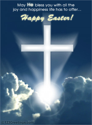 An Easter wish for joy and happiness.
