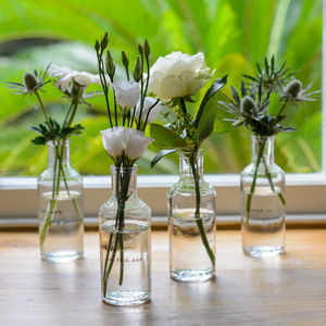 Little Quote Vintage Style Flower Bottles