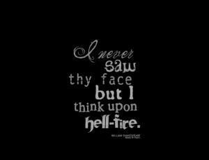 Shakespeare's Henry IV, Part I Hell Fire Quote