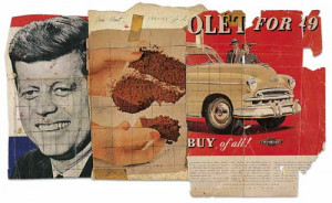 James Rosenquist / Collage for president elect 1961