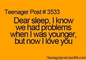 funny, i love you, little, lol, post, quotes, sleep, teenage, teenager ...