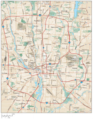Indianapolis Map Metro Area