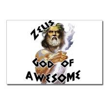 Zeus God of Awesome Postcards Package of 8 for