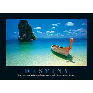 Destiny-Beach Scene-Motivational, Photography Poster Print, 24 by 36 ...