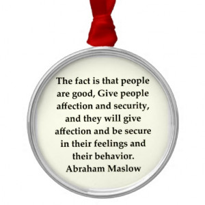 abraham maslow quote christmas tree ornament