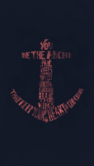 Text Anchor iPhone 5/5C/5S Wallpaper
